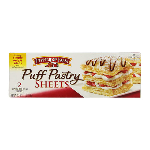 PASTRY, PUFF PASTRY, SHEETS, 490G