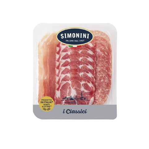 ITALIAN, ANTIPASTO MIX COPPA/ RAW PROSCIUTTO/ SALAME MILANO, 125GR,