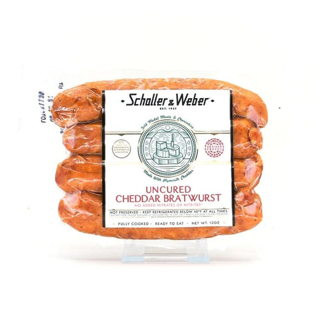 USA, CHEDDAR BRATWURST SAUSAGE,