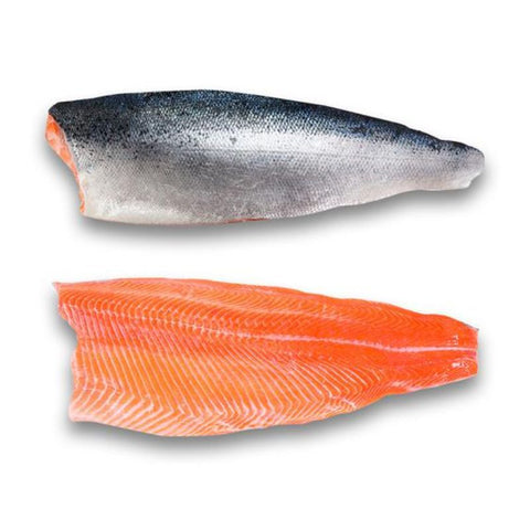 SALMON NORWAY, FROZEN,  FILLET WHOLE SIDE,