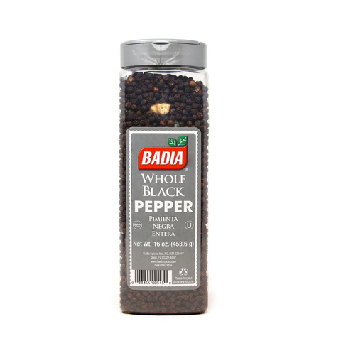 PEPPER, PEPPERCORNS, BLACK, 496G