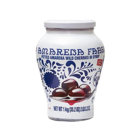 PITTED AMARENA WILD CHERRIES IN SYRUP, 1 KG