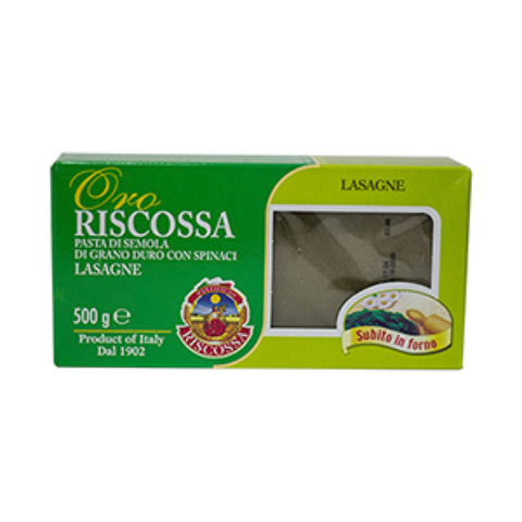 LASAGNE DE ESPINACA 500G