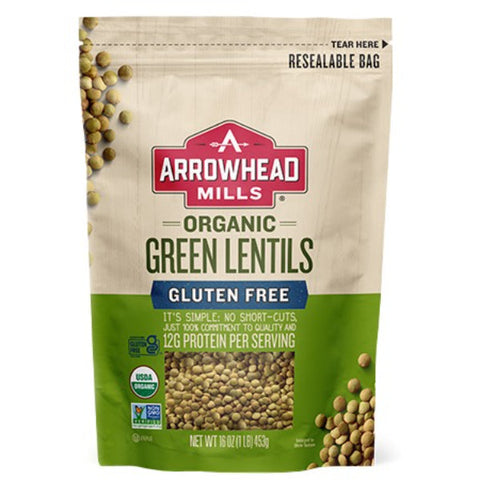 LENTILS, GREEN, DRIED, 453G