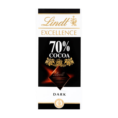 DARK CHOCOLATE BAR, 70%, 100G