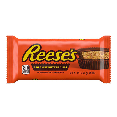 REESES PEANUT BUTTER CUPS, 42G