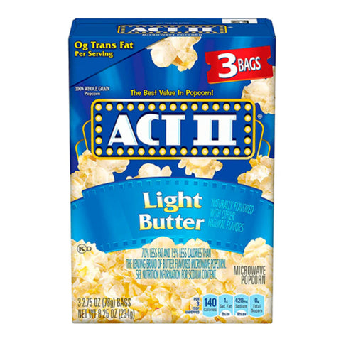 ACT II   LIGHT BUTTER 3 PACK