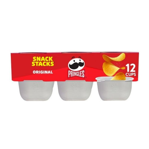 PRINGLES ORIGINAL SNACK STACKS, 12 CUPS