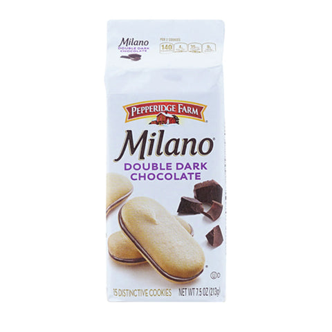 MILANO COOKIES, DOUBLE DARK CHOCOLATE, 213G