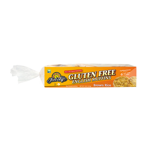 ENGLISH MUFFIN, GLUTEN FREE, BROWN RICE, 510G,