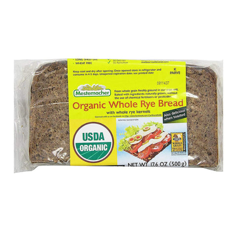 RYE BREAD, ORGANIC, SILCED