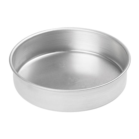 CAKE PAN, ROUND, ALUMINUM, 8"X 2"