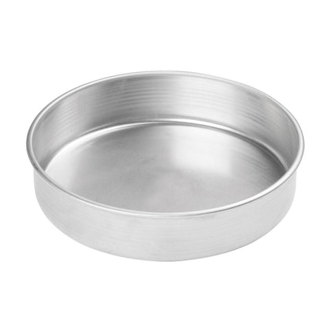 CAKE PAN, ROUND, ALUMINUM, 8"X 3"