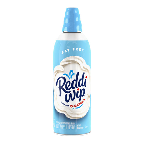 WHIPPED CREAM, IN CAN, FAT FREE,