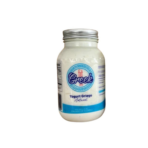 YOGURT,GREEK, GLASS, 16 OZ,