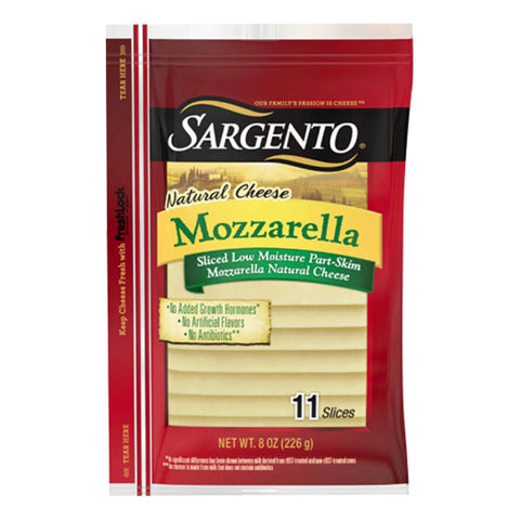 MOZZARELLA, SLICED, 226G,