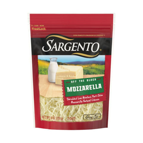 MOZZARELLA, SHREDDED, 226G,
