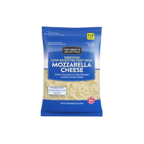 MOZZARELLA, GRATED, 2.26 KG