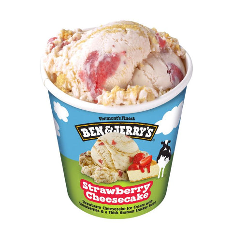 ICE CREAM,STRAWBERRY CHEESECAKE, 473ML,