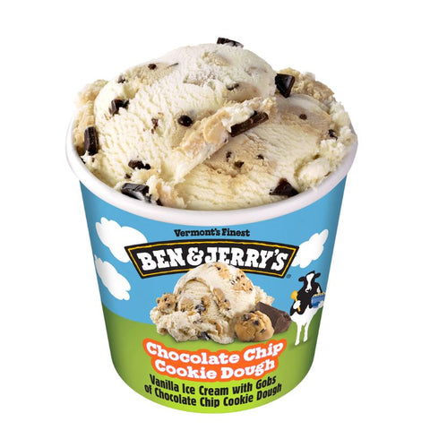 ICE CREAM,CHOCOLATE CHIP, COOKIE DOUGH,