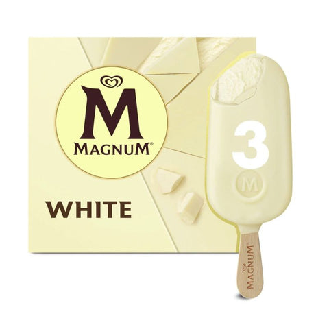 MAGNUM ICECREAM WHITE BELGIAN CHOCOLATE