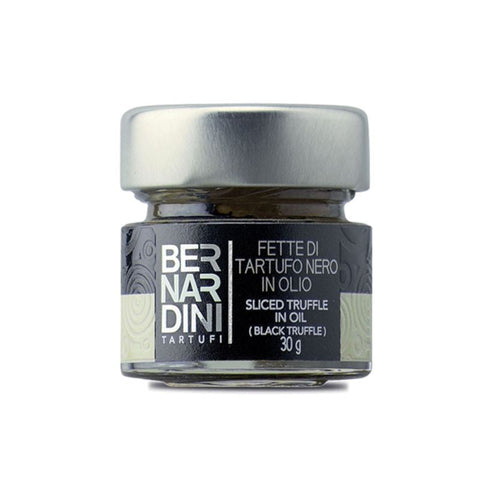 LAMINATED BLACK TRUFFLES IN OIL, 30G