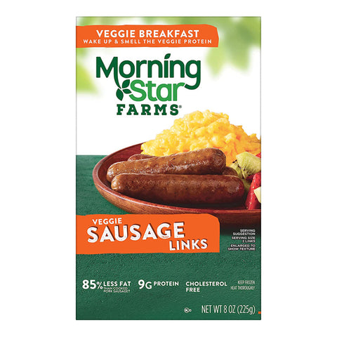 VEGAN BREAKFAST SAUSAGE, LINKS, 225G