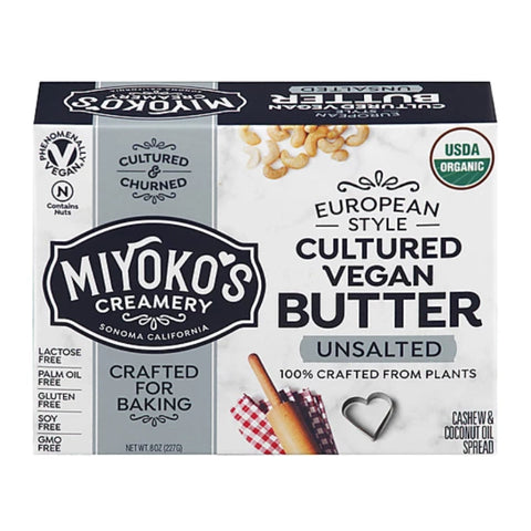 VEGAN BUTTER, UNSALTED, 227G