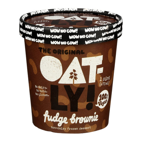 VEGAN ICE CREAM, FUDGE BROWNIE, 473ML
