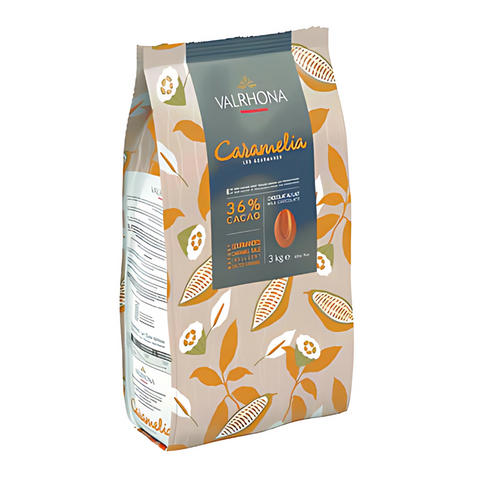 VALRHONA, 36% CARAMEL, CHOCOLATE, 500G