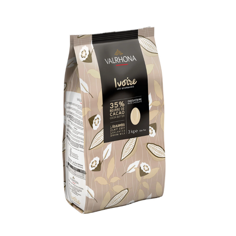 VALRHONA, 35% WHITE, CHOCOLATE, 500G