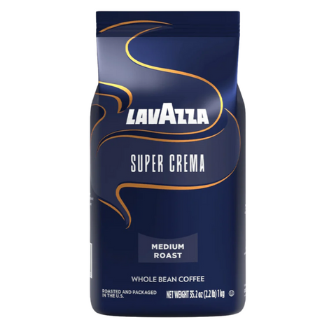 LAVAZZA COFFEE BEANS, SUPER CREMA, 1KG