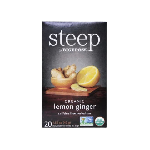 LEMON GINGER, ORGANIC, 20 TEA BAGS