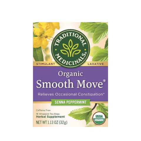 SMOOTH MOVE, SENNA PEPPERMINT, 16 TEA BAGS