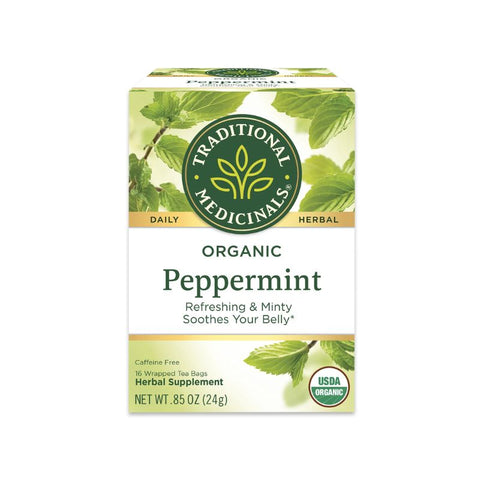 PEPPERMINT TEA, ORGANIC, 16 TEA BAGS