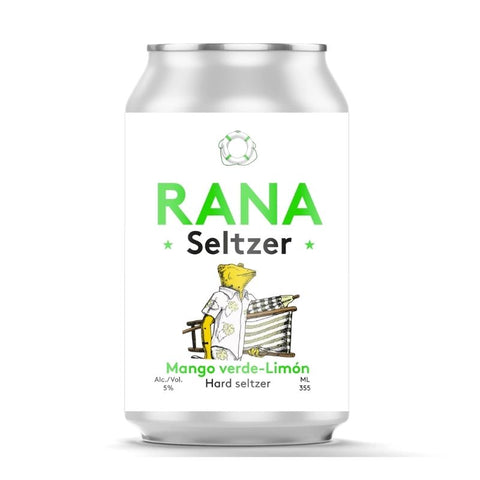 LA RANA DORADA HARD SELTZER MANGO VERDE   LIMON 355 L