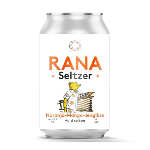 LA RANA DORADA HARD SELTZER MANGO, NARANJA & JENGIBRE 355ML