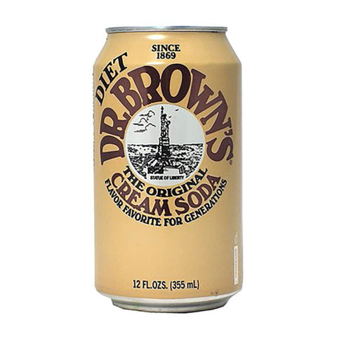 DR BROWNS, CREAM SODA, DIET, 12 OZ