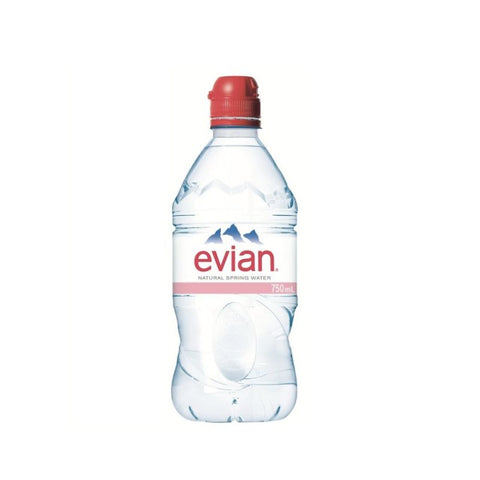 EVIAN WATER, SPORT CAP, 750ML