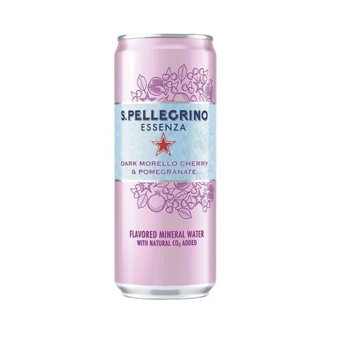 S. PLLEGRINO, DARK MORELLO CHERRY & POMEGRANATE, CAN ,330ML