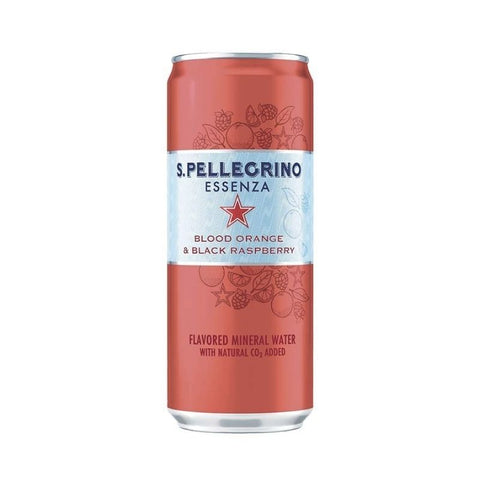 S. PELLEGRINO, BLOOD ORANGE & BLACK RASPBERRY, CAN, 330ML