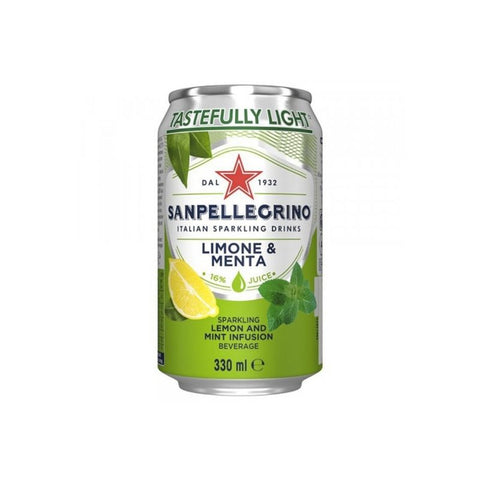 S. PELLEGRINO, LEMON& MINT, CAN, 330ML