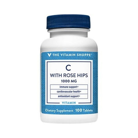 VITAMIN C WITH ROSE HIPS, 1000MG, 100 TABLTS