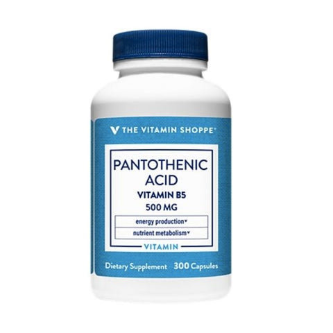 PANTOTHENIC ACID VITAMIN B5, 500MCG, 300