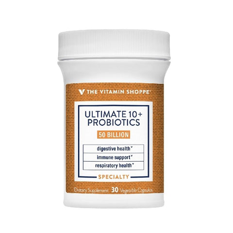 ULTIMATE 10+ PROBIOTICS, 50 BILLION, VEGAN . 30 CAP