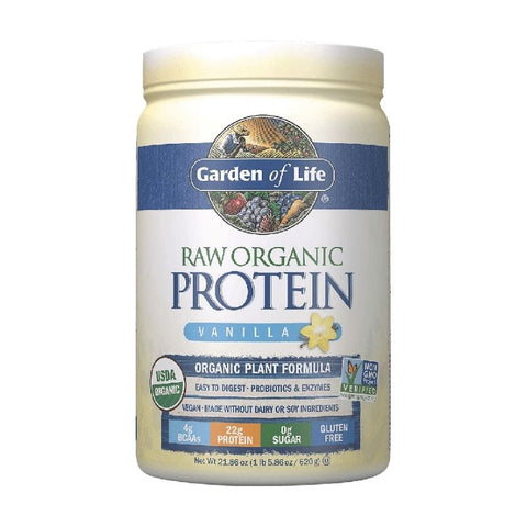 RAW ORGANIC PLANT PROTEIN VANILLA, 20SERV, 1.4LBS