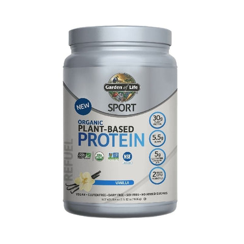 ORGANIC PLANT BASED SPORT PROTEIN VANILLA, 19SERV, 1.8LBS