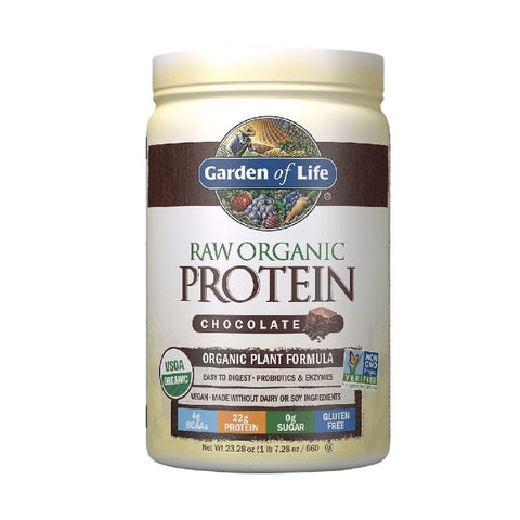 RAW ORGANIC PLANT PROTEIN CHOCOLATE, 20SERV, 1.4LBS