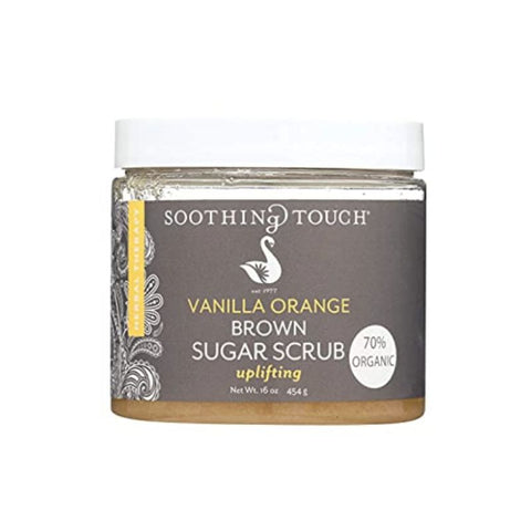 BODY, SCRUB, ORGANIC, VANILLA ORANGE & BROWN SUGAR, 454G