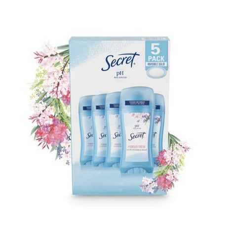 DEODORANT, STICK, INVISIBLE, FOR WOMEN, 5 PACK, 59G